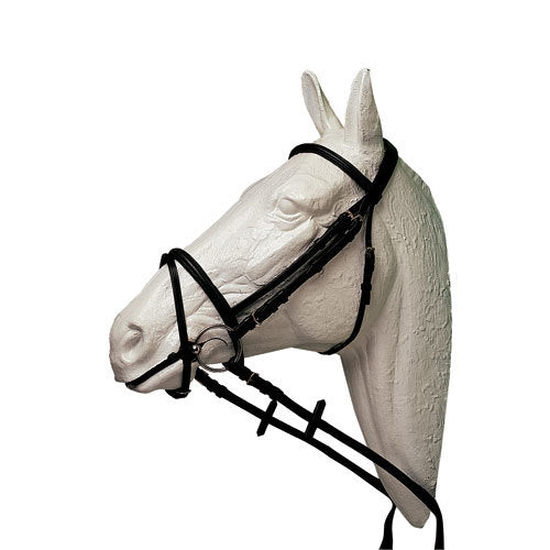 CABEZADA INGLESA HH ALOMADA CON CIERRABOCAS RIENDAS