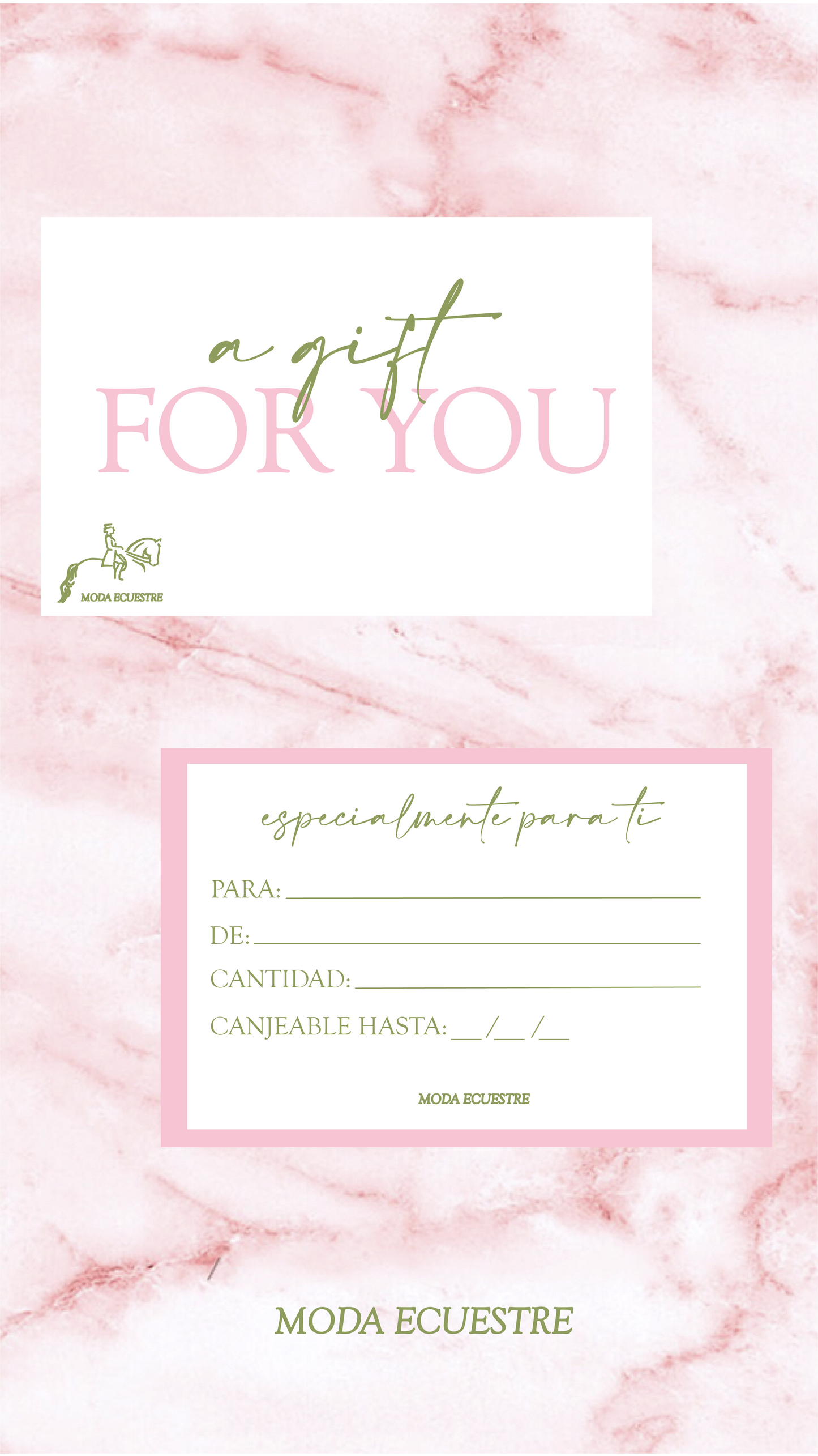 Tarjeta Regalo Moda Ecuestre