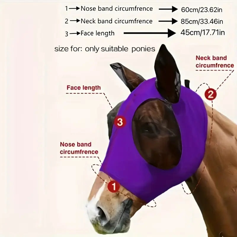 MÁSCARA DE MOSCA PARA CABALLO