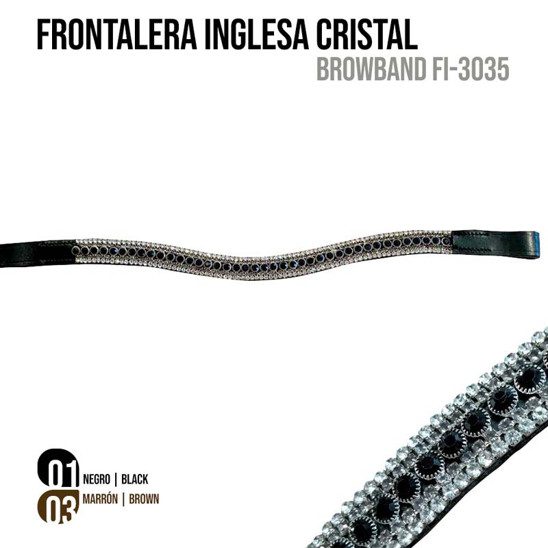 FRONTALERA INGLESA CRISTAL