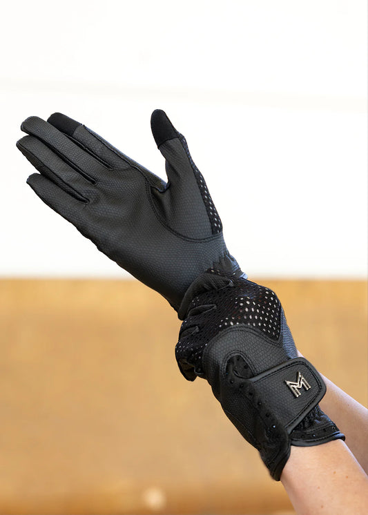 Guantes de montar Ava (negro)