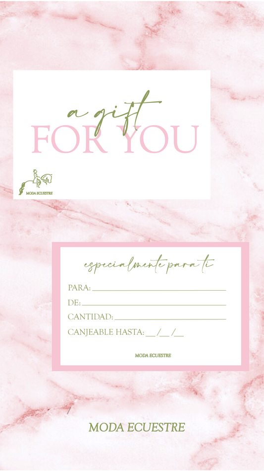 Tarjeta Regalo Moda Ecuestre